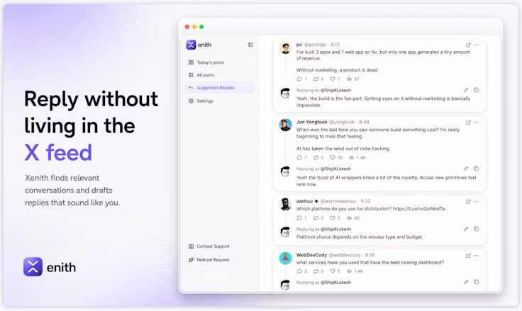 Xenith product screenshot
