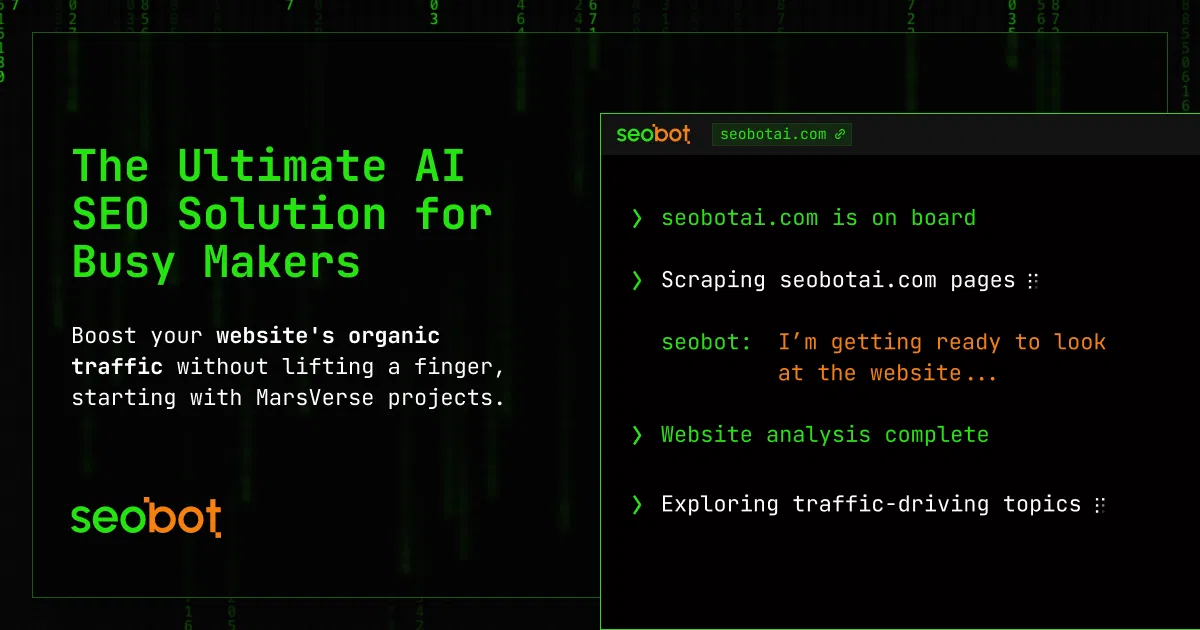 SEObot product screenshot