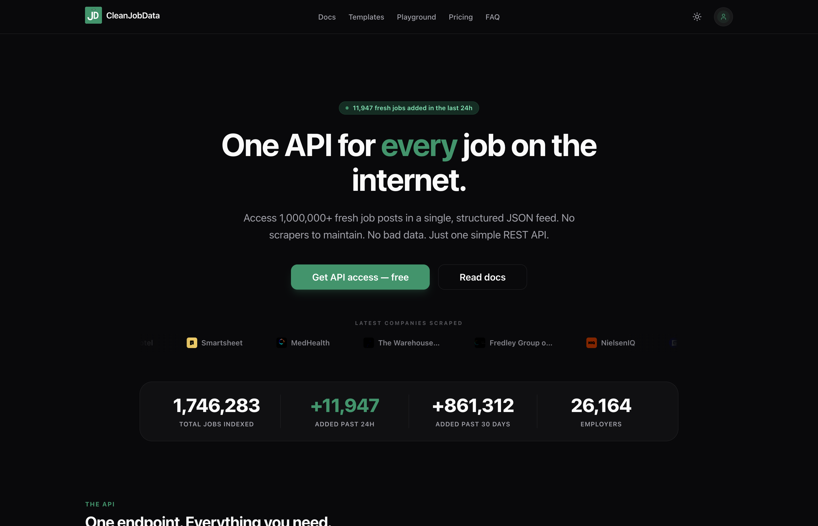 CleanJobData — Home Page