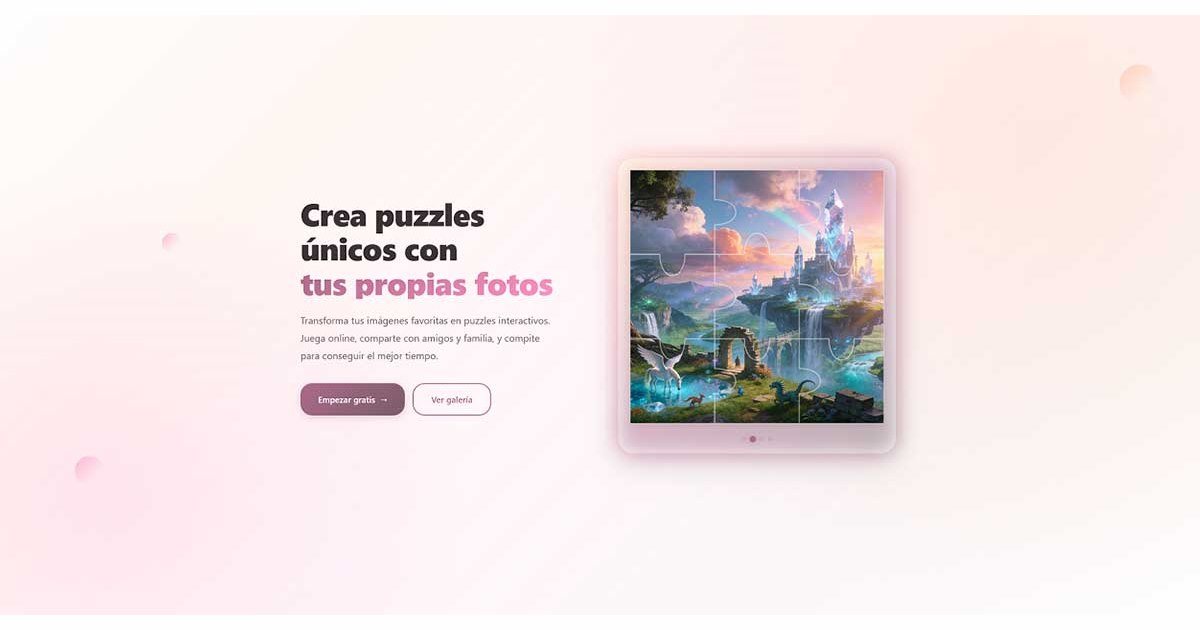 Puzzlify product screenshot