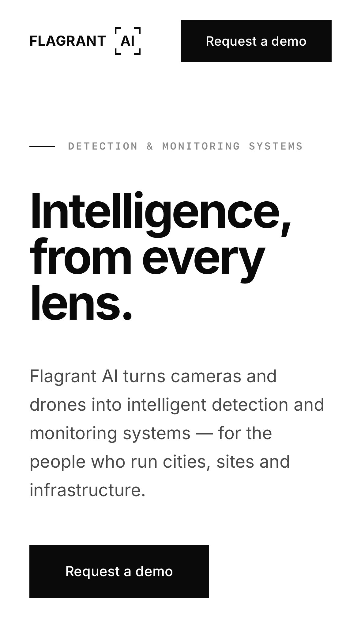 Flagrant AI — Landing